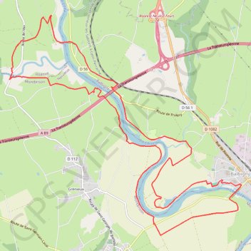 Trace GPS Autour des Gorges de la Loire - Les Chambons au fil de l'eau - Balbigny, itinéraire, parcours