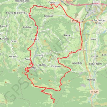 Trace GPS Les Baronnies (65), itinéraire, parcours