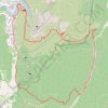Trace GPS Fontaine de Vaucluse-Pas du Sautet, itinéraire, parcours