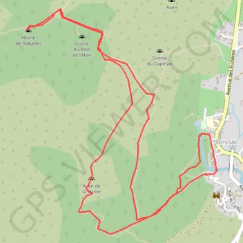Trace GPS Massif de la Seranne - Brissac - aven de Notre Dame - Bois Long - abime Rabanel, itinéraire, parcours
