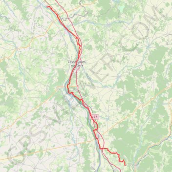 Trace GPS GR3 De Parigny-les-Vaux (Nièvre) à Ousson-sur-Loire (Loiret), itinéraire, parcours