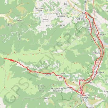 Trace GPS Col de Port, itinéraire, parcours