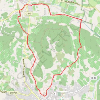 Trace GPS Lourmarin-Cadenet, itinéraire, parcours