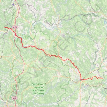 Trace GPS 210114-GR-6-FIGEAC-SOUILLAC (2), itinéraire, parcours