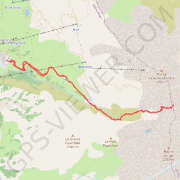 Trace GPS Col des Marches, itinéraire, parcours