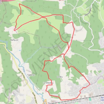Trace GPS La Villedieu Moncibre double huit, itinéraire, parcours