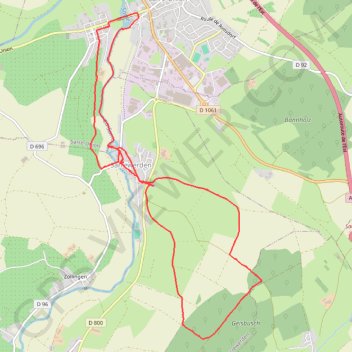 Trace GPS Randonnée autour de Sarrewerden, itinéraire, parcours