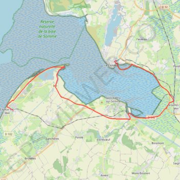 Trace GPS Tour de baie, itinéraire, parcours