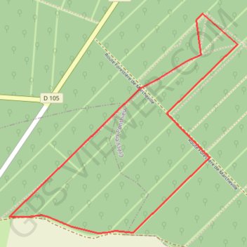 Trace GPS Promenades en forêt de Crécy, itinéraire, parcours