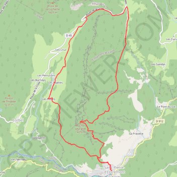 Trace GPS Tour de la roche Veyrand, itinéraire, parcours