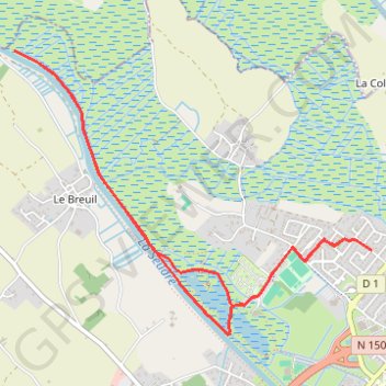 Trace GPS Marche lac de Saujon, itinéraire, parcours