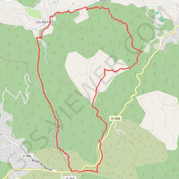 Trace GPS Belcodène - Puits de l'Auris - Les Michels, itinéraire, parcours