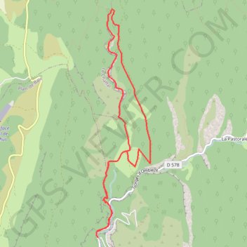 Trace GPS Canyon des gueulards, itinéraire, parcours