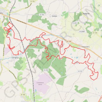Trace GPS Rando vtt la forestière Montendre 2022, itinéraire, parcours