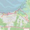 Trace GPS Tour du bassin d'Arcachon à pied jour 2, itinéraire, parcours