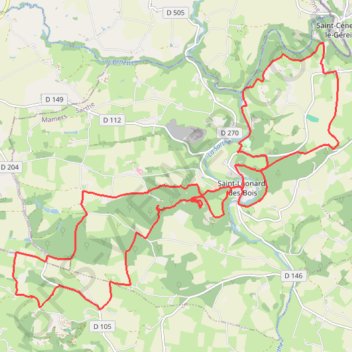 Trace GPS La Laurence Leboucher - Saint-Léonard-des-Bois, itinéraire, parcours