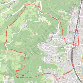Trace GPS Du côté de Couzon-au Mont d'Or, itinéraire, parcours