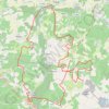 Trace GPS St Sulpice vers Pays bas retour Migron 40 kms, itinéraire, parcours