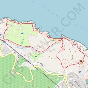 Trace GPS Sentier littoral Argelès Collioure, itinéraire, parcours