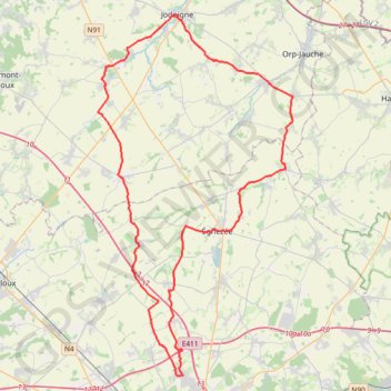 Trace GPS 3 Prov. 2021 (Brabant) officiel, itinéraire, parcours