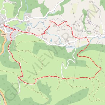 Trace GPS Les collines de Louhossoa, itinéraire, parcours