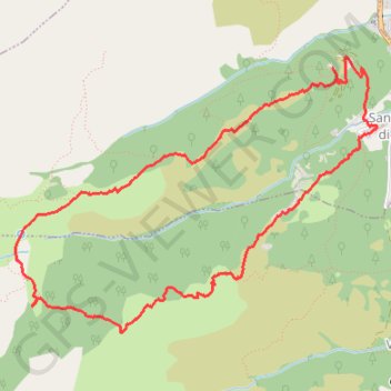 Trace GPS Saint Eliseo, itinéraire, parcours