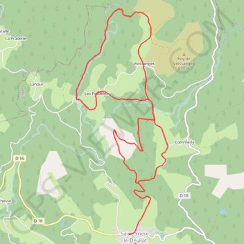Trace GPS La Butte de Montamar - Saint-Yrieix-le-Déjalat - Pays d'Égletons, itinéraire, parcours