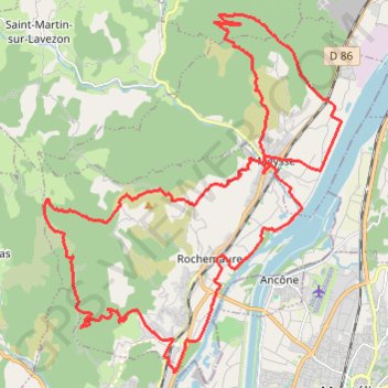 Trace GPS Colline du Coiron, itinéraire, parcours