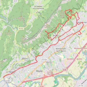 Trace GPS Marie-Pellet, itinéraire, parcours
