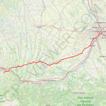 Trace GPS Salles-Engue, itinéraire, parcours