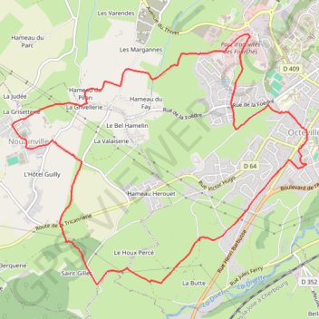 Trace GPS Cherbourg-Octeville (50130), itinéraire, parcours