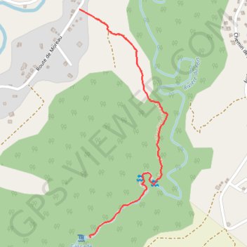 Trace GPS 🚶 Trace Saut de Bras du Fort, itinéraire, parcours