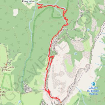 Trace GPS Dent de Crolles par la source du Guiers, itinéraire, parcours