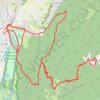 Trace GPS Mont Sec depuis Vizille, itinéraire, parcours