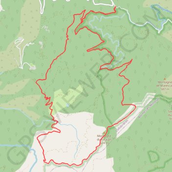 Trace GPS Les menhirs de Lambert - COLLOBRIERES - 83, itinéraire, parcours