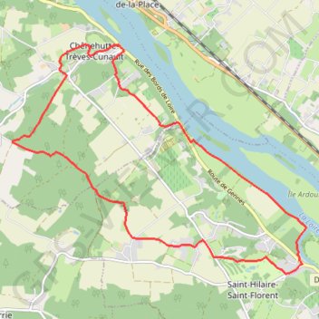 Trace GPS Thouet, Loire et Coteaux, itinéraire, parcours