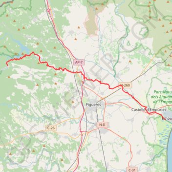 Trace GPS Camino Natural de la Muga, itinéraire, parcours