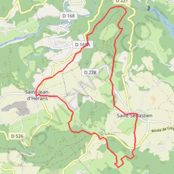 Trace GPS Le Tour du Comté de Morge - Saint-Sébastien, itinéraire, parcours