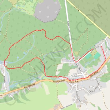 Trace GPS Châtillon, itinéraire, parcours