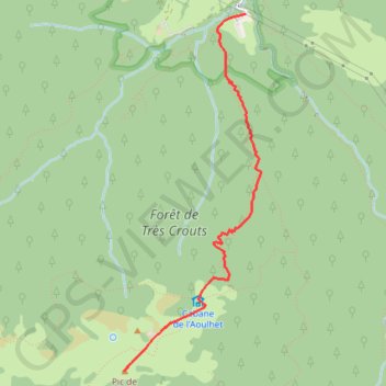 Trace GPS Pic Miquéu, itinéraire, parcours