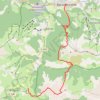 Trace GPS Route from Col d'Allos (2247 m) to Barcelonnette, itinéraire, parcours