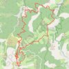Trace GPS Luceram - descente des feuilles, itinéraire, parcours