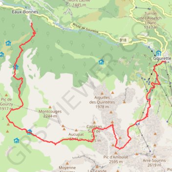 Trace GPS Pic de Ger, itinéraire, parcours