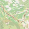 Trace GPS Gorges du Verdon depuis point sublime, itinéraire, parcours