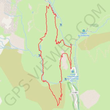 Trace GPS Lac du Lauzon, itinéraire, parcours