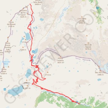 Trace GPS Chiapili-Leynir, itinéraire, parcours