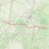 Trace GPS 2022 0621//Égletons à Cognac -5h00 -250kms, itinéraire, parcours