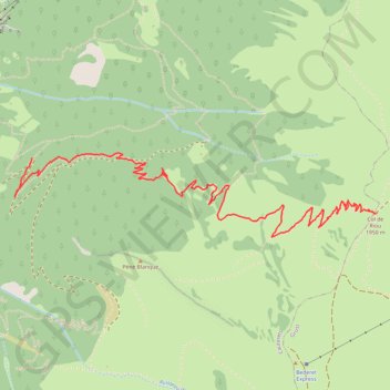 Trace GPS Col du Riou, itinéraire, parcours