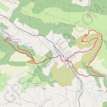 Trace GPS Cirque de Tournemire, itinéraire, parcours