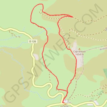 Trace GPS Col du Soulor, itinéraire, parcours